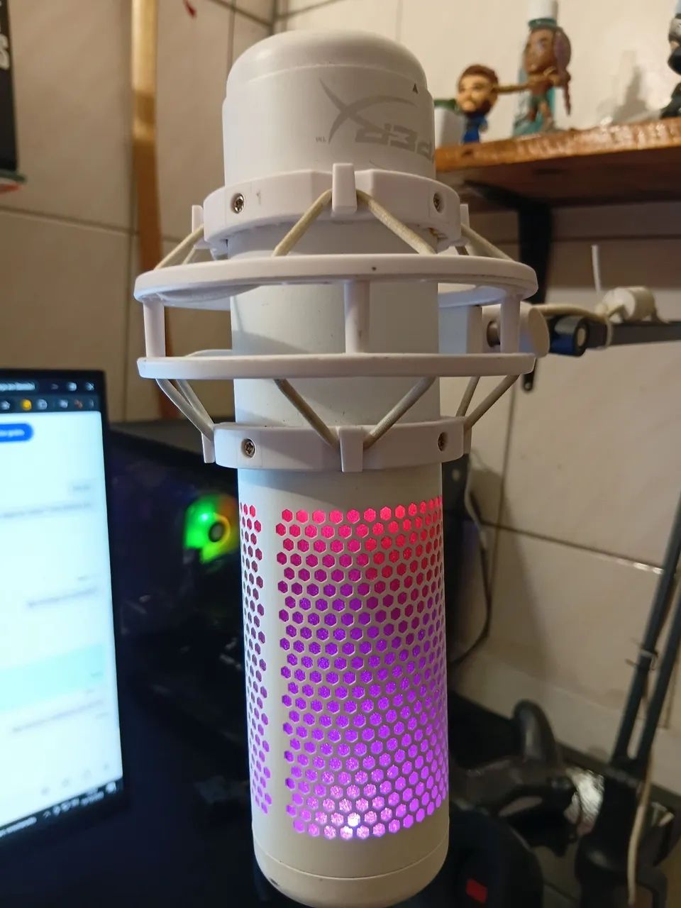 Microfone Hyper X Quadcast S BRANCO - Foto 2