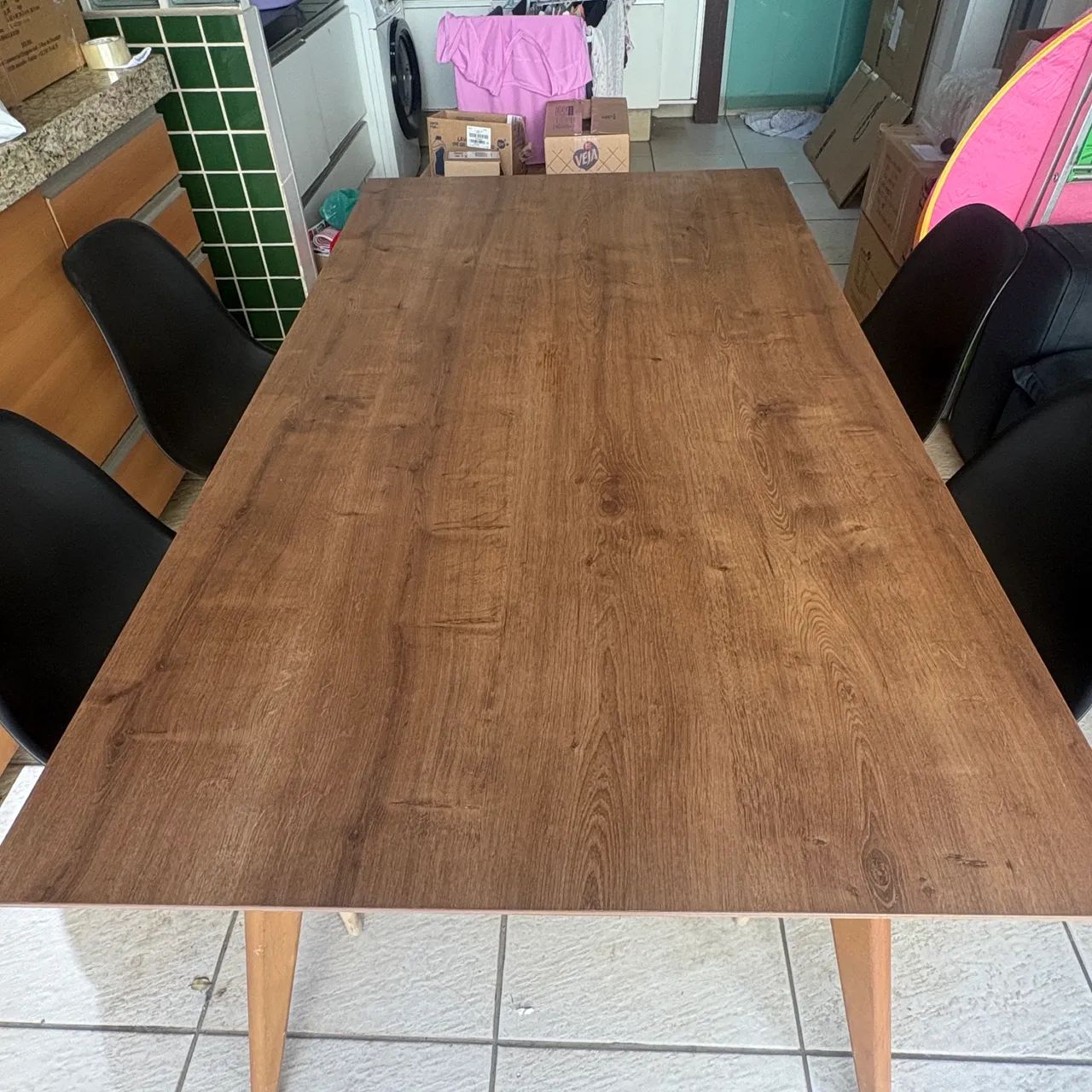 Mesa de Jantar + 4 Cadeiras Estilo Eames - R$ 750 - Foto 2