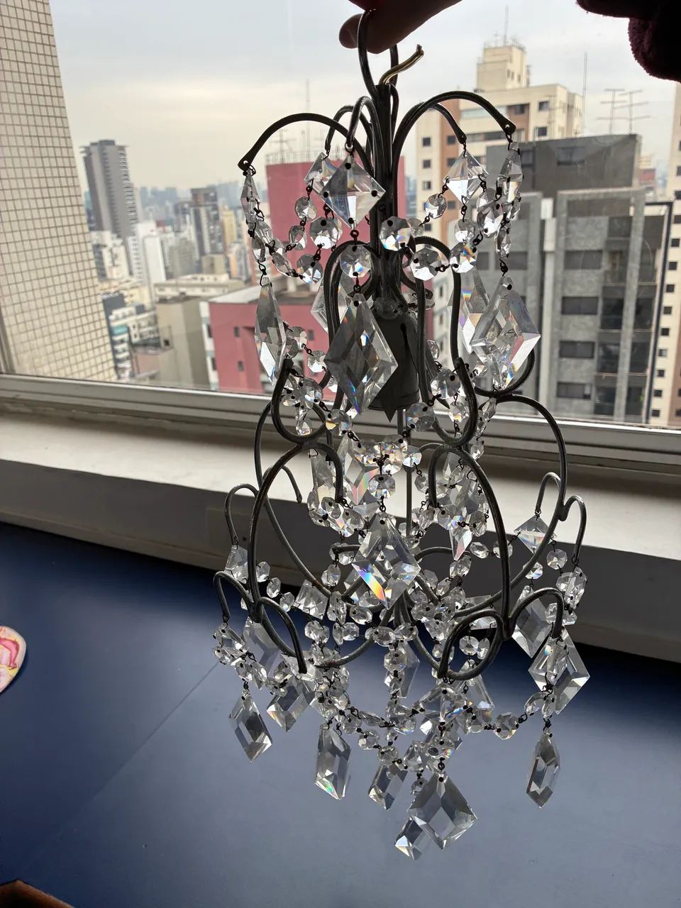 Lustre Cristal Pendente