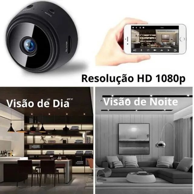 Micro Câmera De Segurança Wifi  Escondida - Foto 5