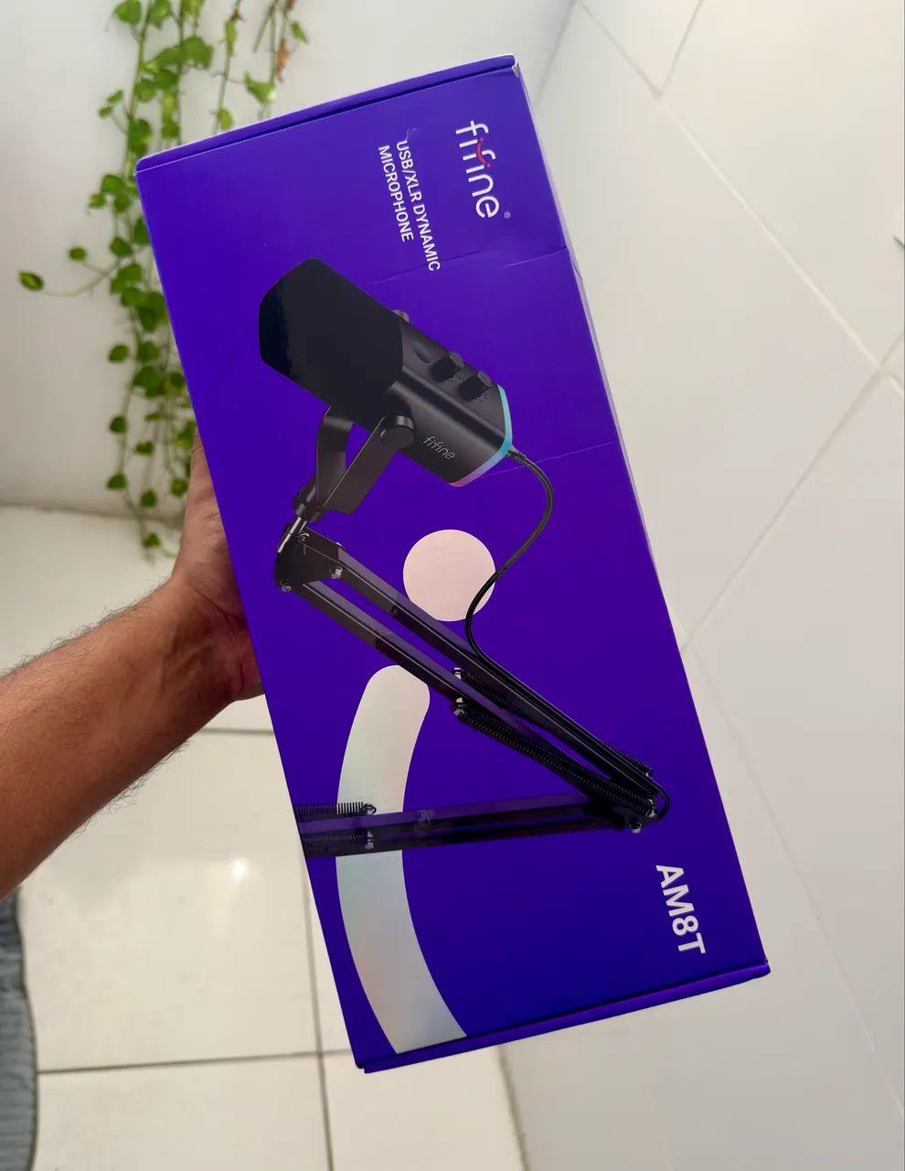 Microfone gamer profissional AM8T (com braço articulado) - NOVOOO - Foto 3