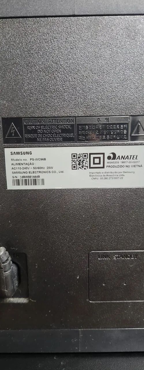 Subwoofer Samsung PS-WC96B Original - Wireless - com Cabo - Foto 5