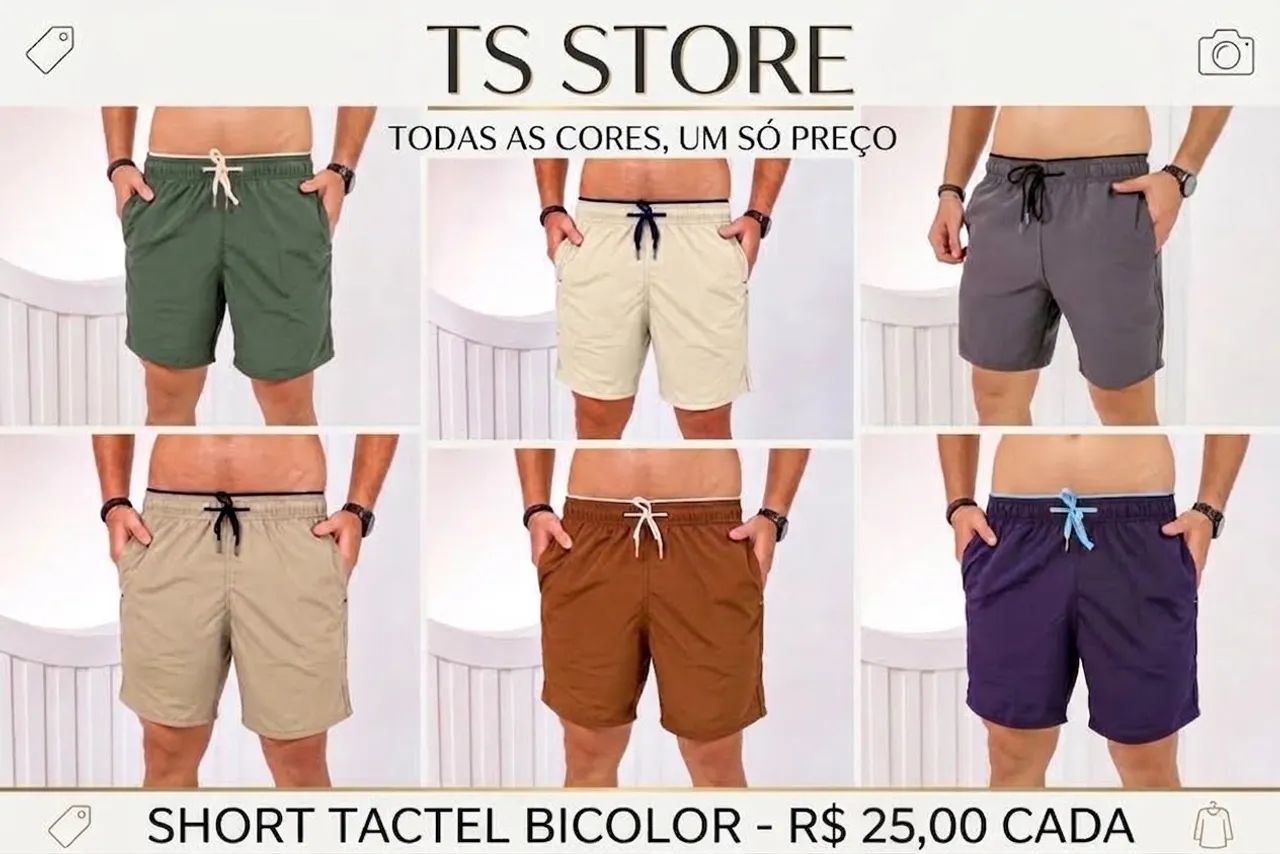 Short de tactel Elastano