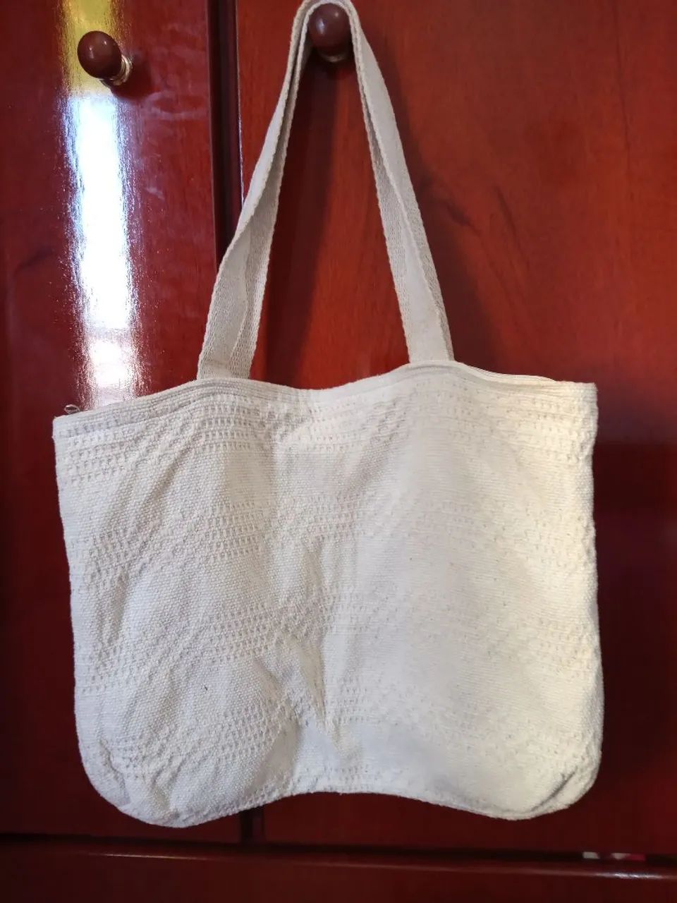 Bolsa de tecido texturizado  - Foto 2