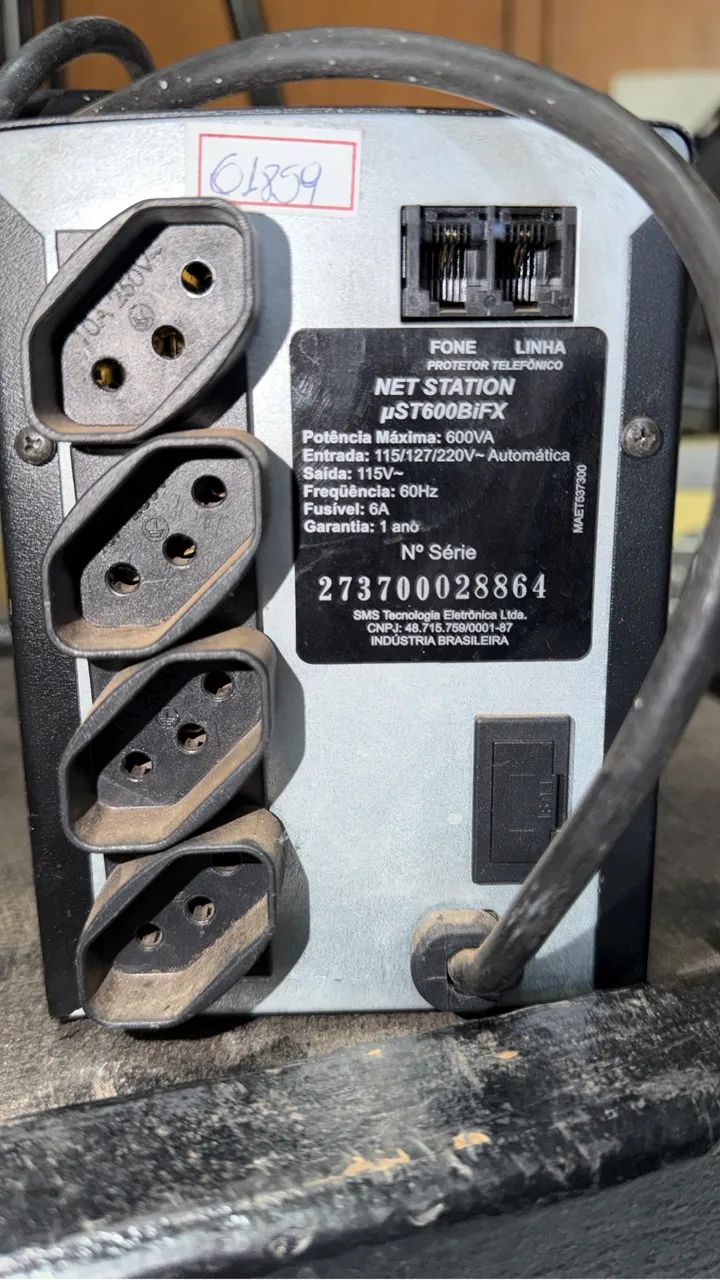 Nobreak SMS 600va