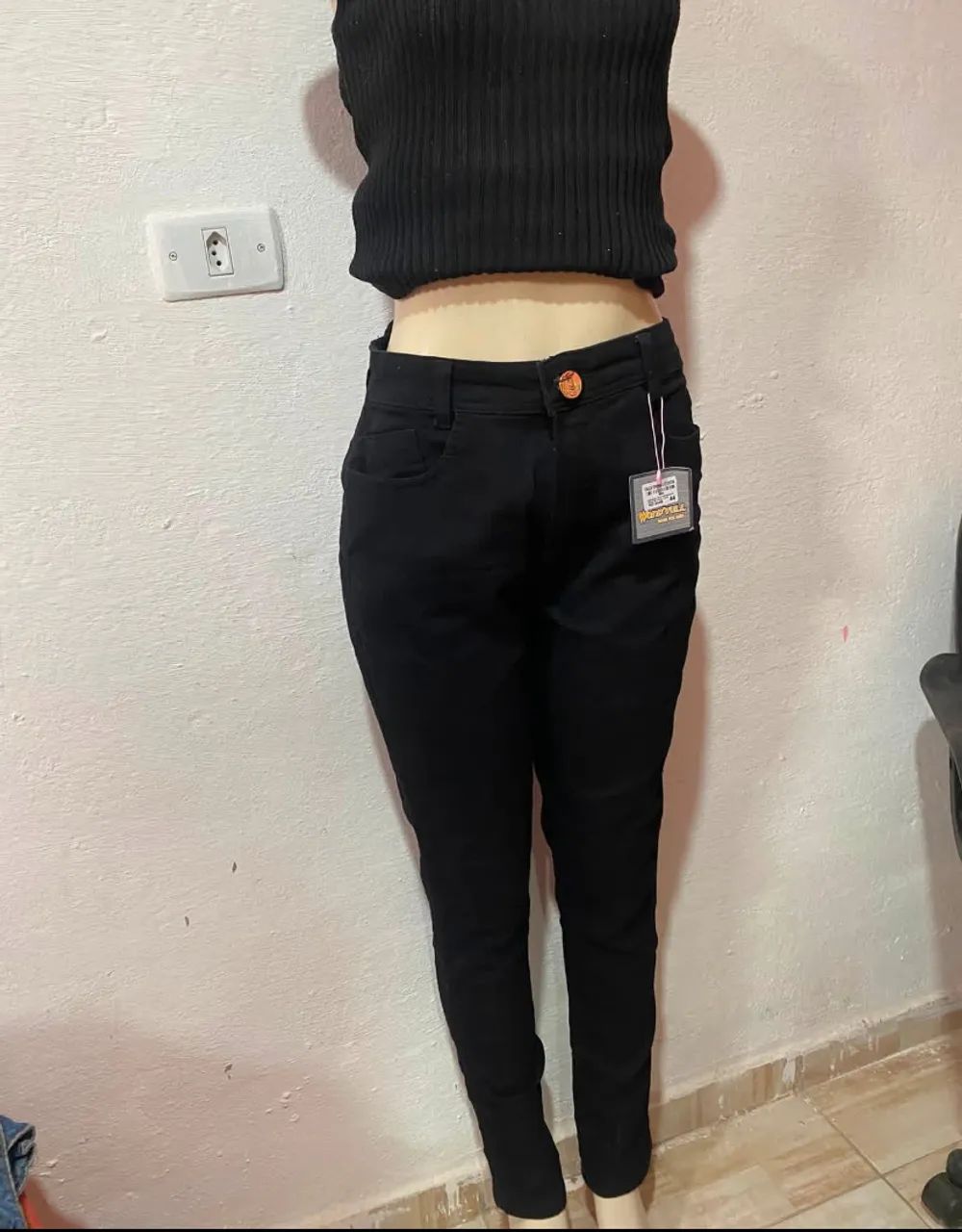 Calça jeans preta 