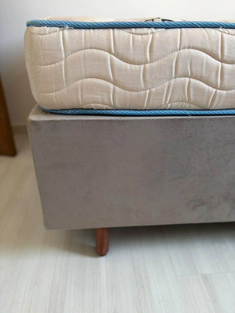 Cama box + colchão solteiro Ortobom  - Foto 4