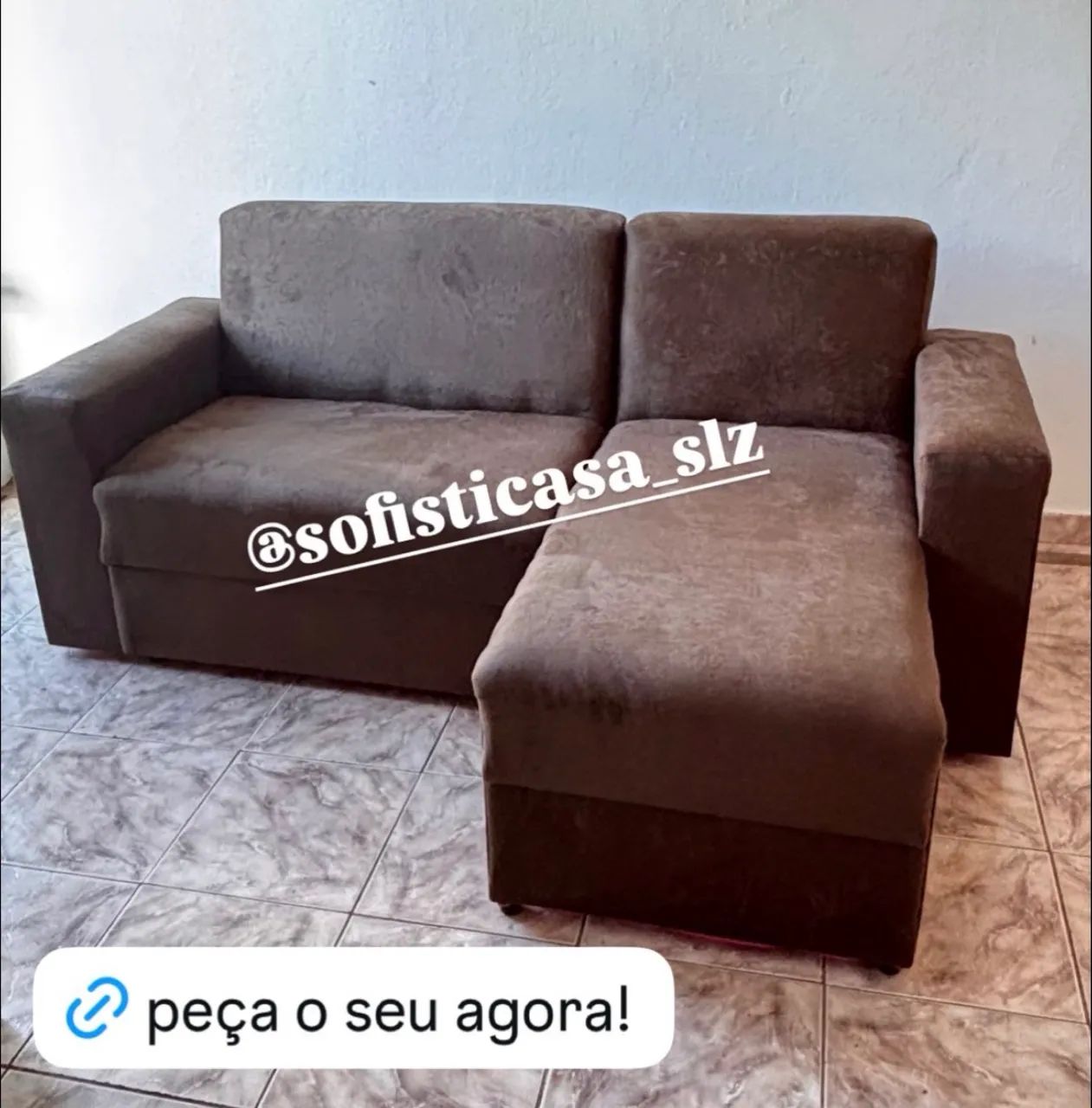 sofá chaise só 599