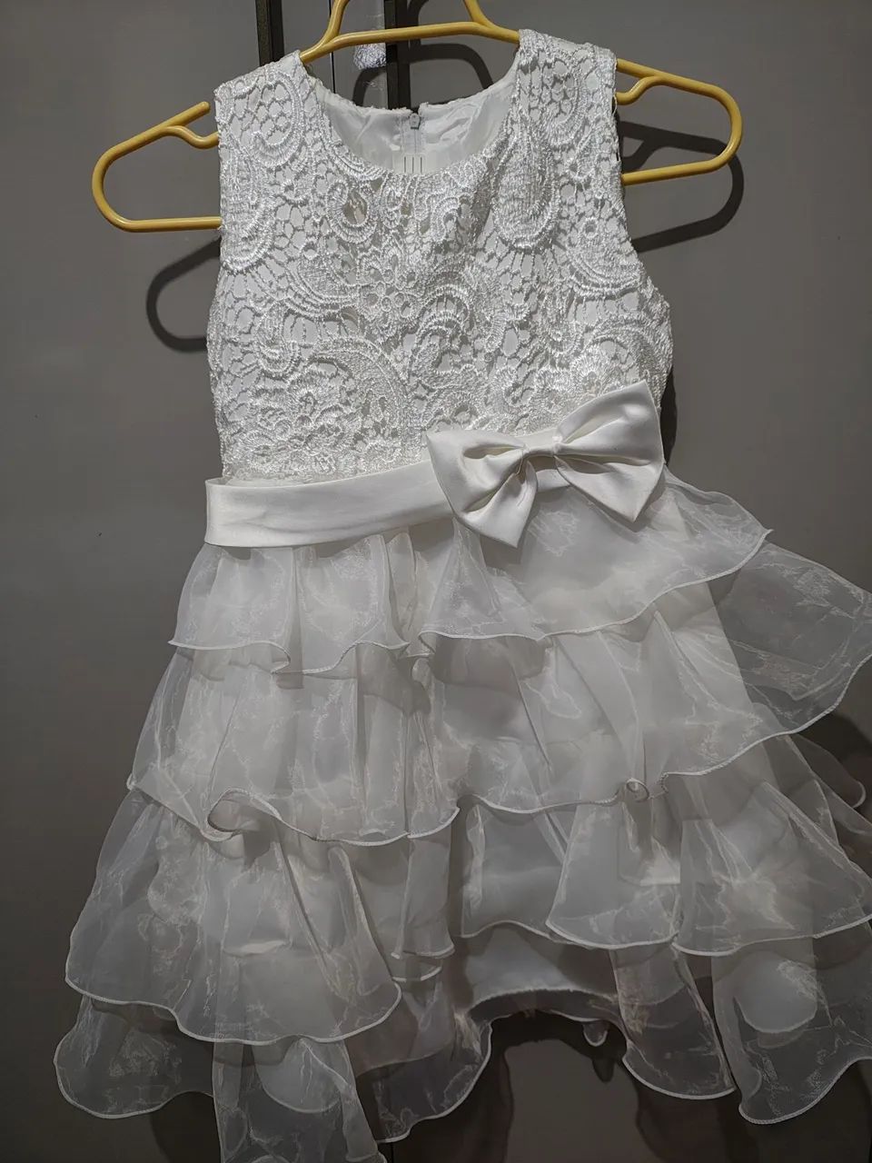 Vestido Branco Infantil Festa