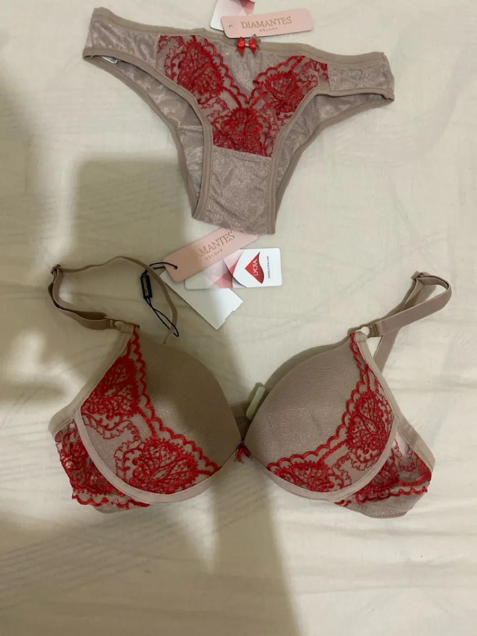 Conjunto Diamentes- Sutiã e calcinha 