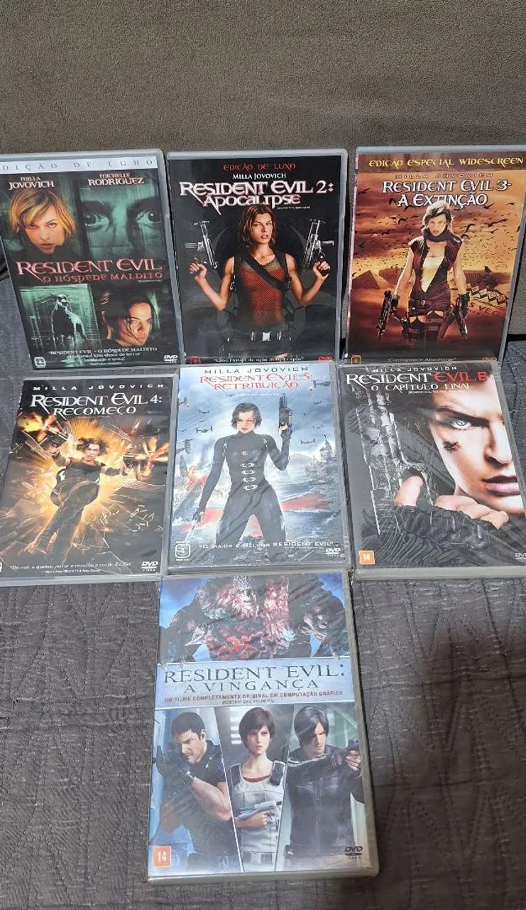 Lote 7 DVDs - Resident Evil (Saga Completa Milla Jovovich + CGI) - Foto 2