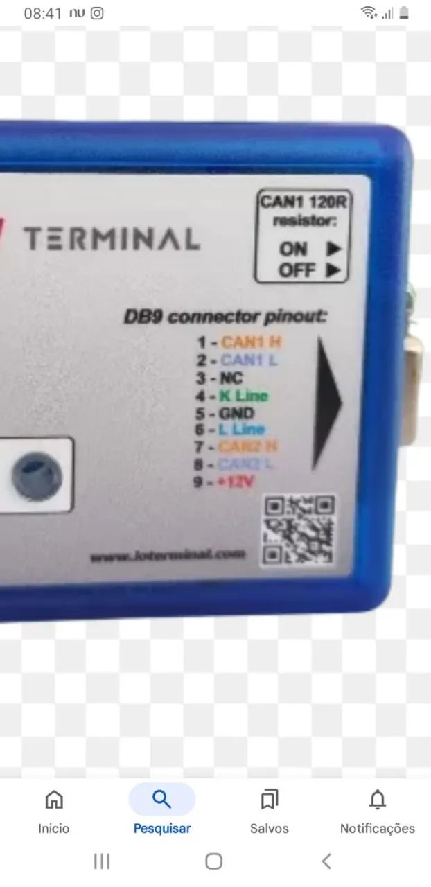 Cabo Universal iO Terminal iO Prog Para Leitura Programação Módulo Ecu Conector Db9 Zn Sp - Foto 5
