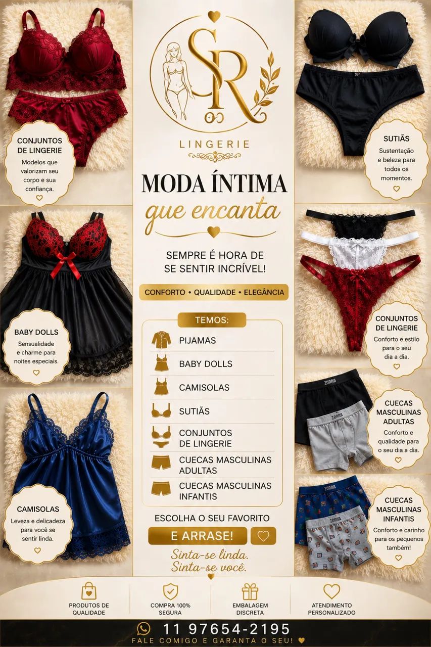 Moda feminina e masculina 