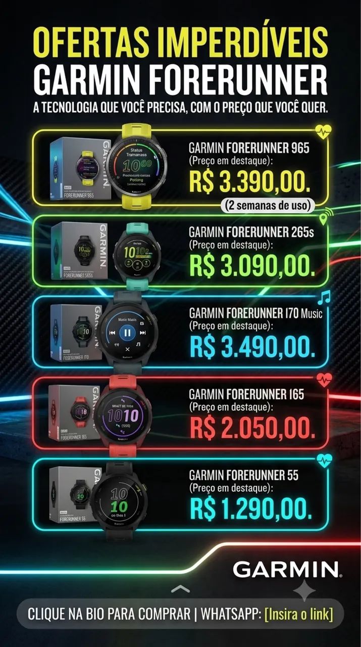 Garmin Forerunner 55  165  170  265s  965  - Foto 2