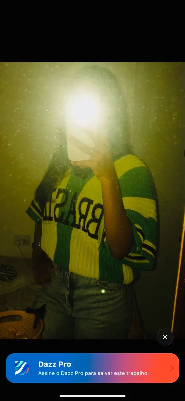 Camisa de crochê Brasil - Foto 4