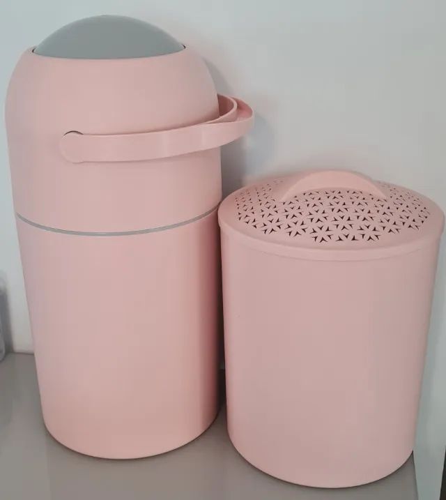 Lixeira 3 em 1 e cesto de roupa 