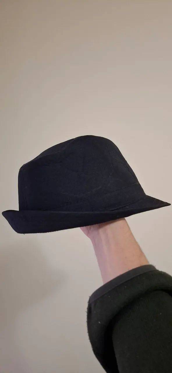 Chapéu Fedora Gângster Preto MOMO New York (importado) - Foto 2