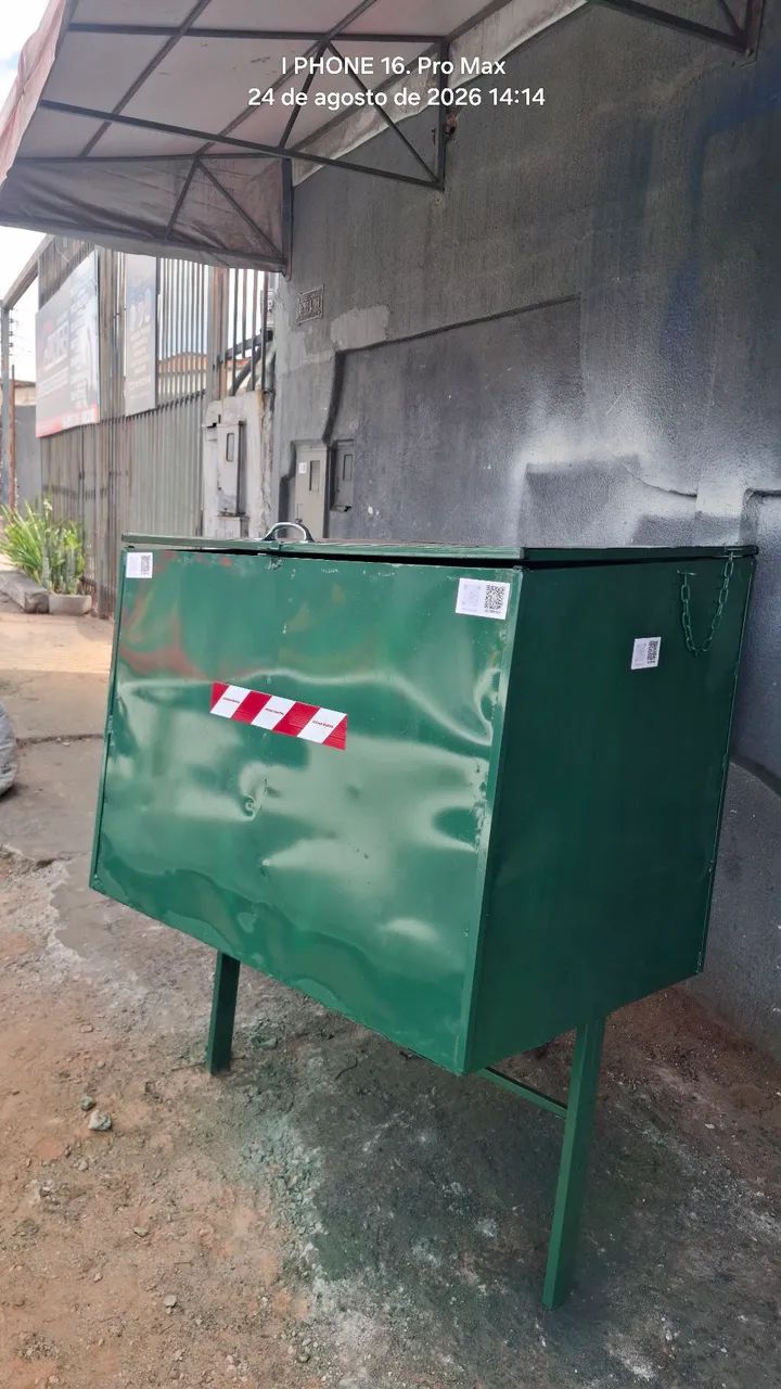 Lixeira 500lts . Toda fabricada na chapa 18. E chapa 16. - Foto 4