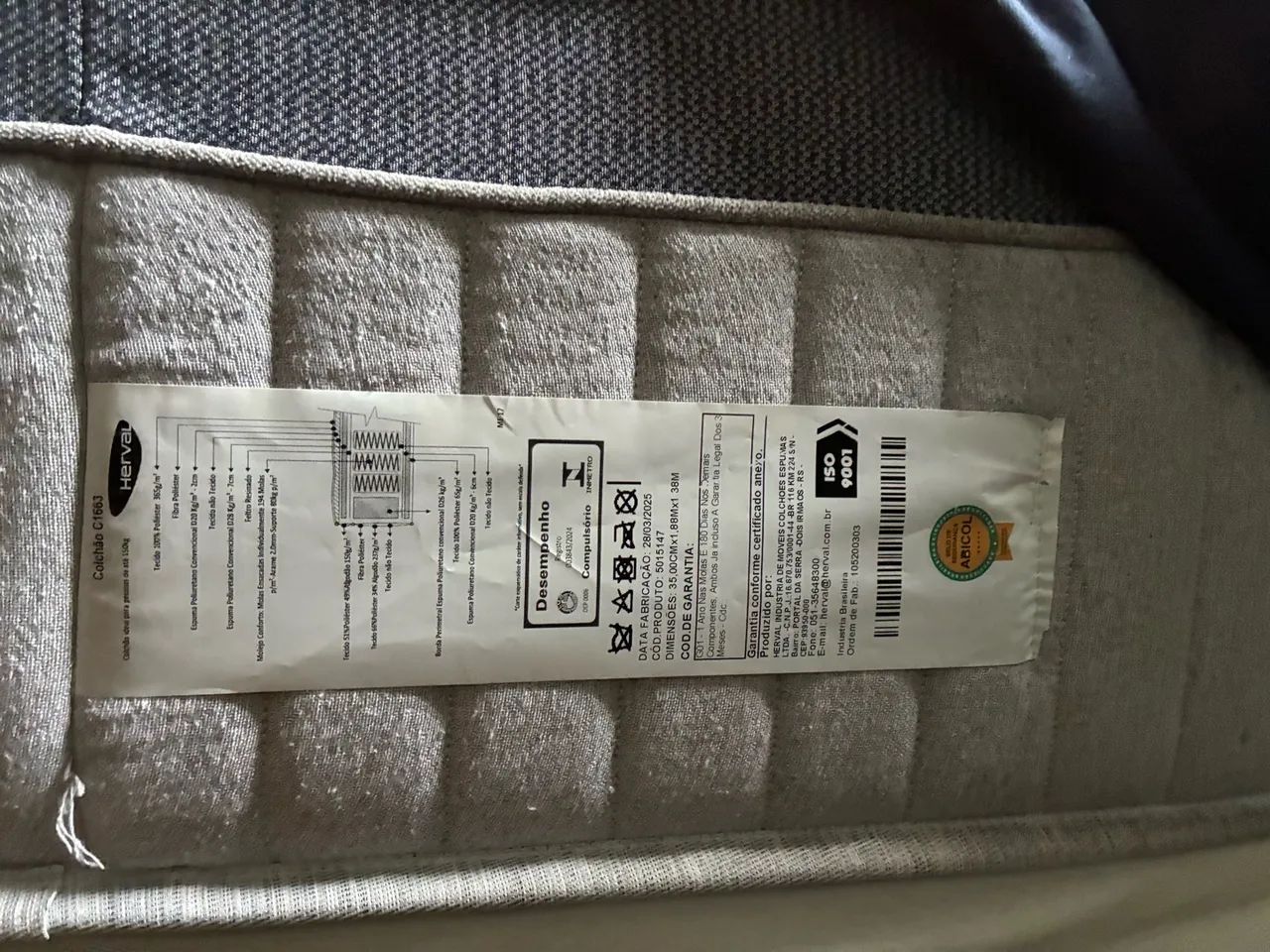 Cama Box Herval Completa - Colchão + Base - Foto 3