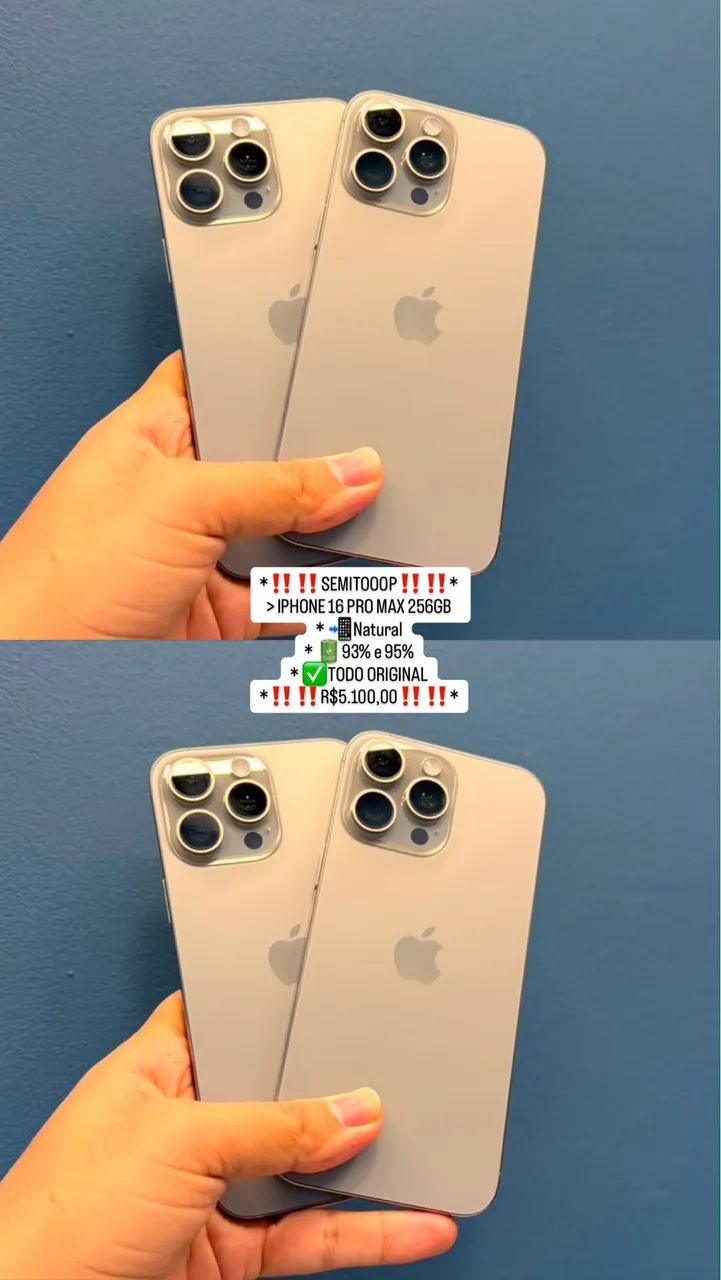 iPhone 16 pro Max 256 Seminovo  - Foto 2