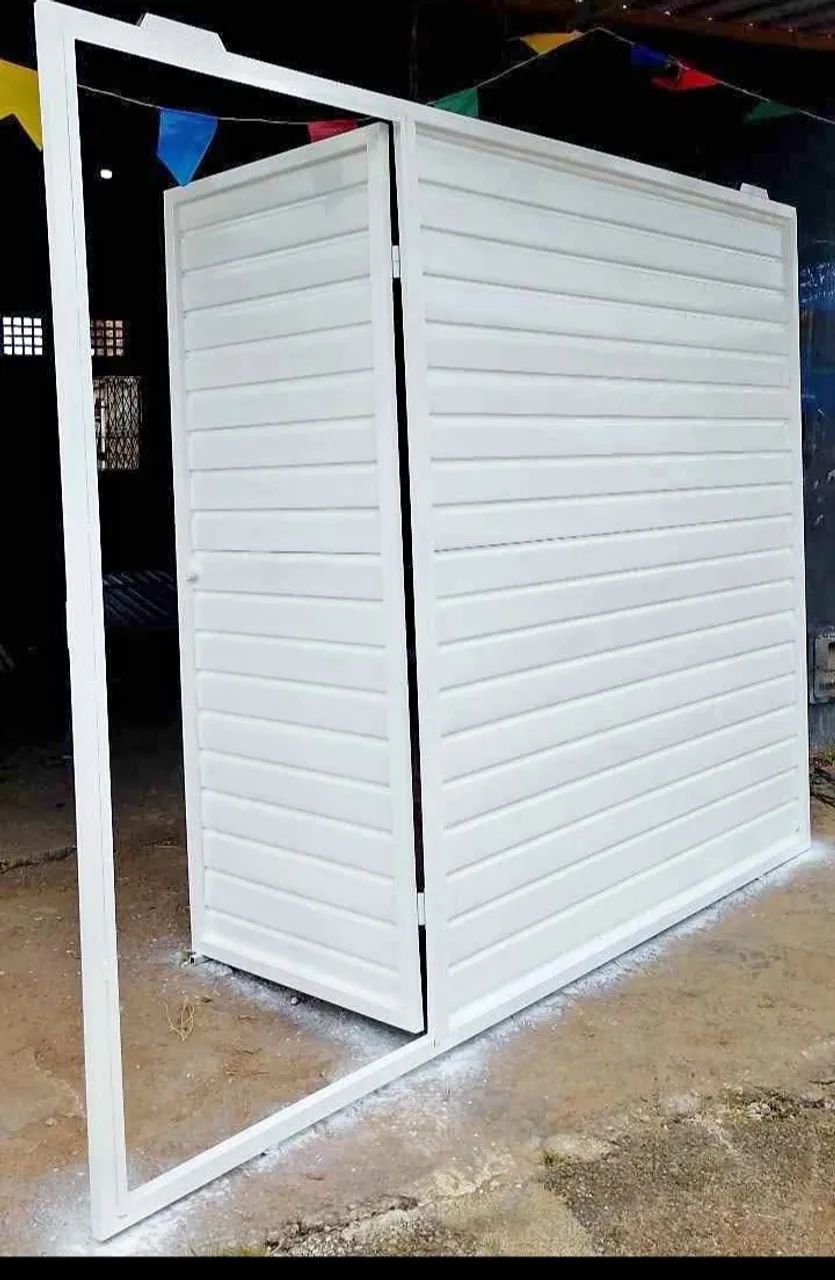 Portão de Metalon galvanizado 