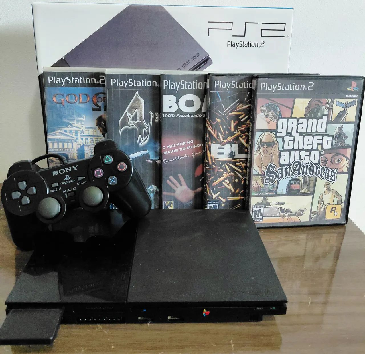 PS2 COM LEITOR 100% 