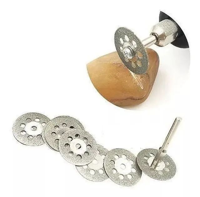Disco de Corte Diamantado para Micro Retífica Microretifica - Kit com 10pcs