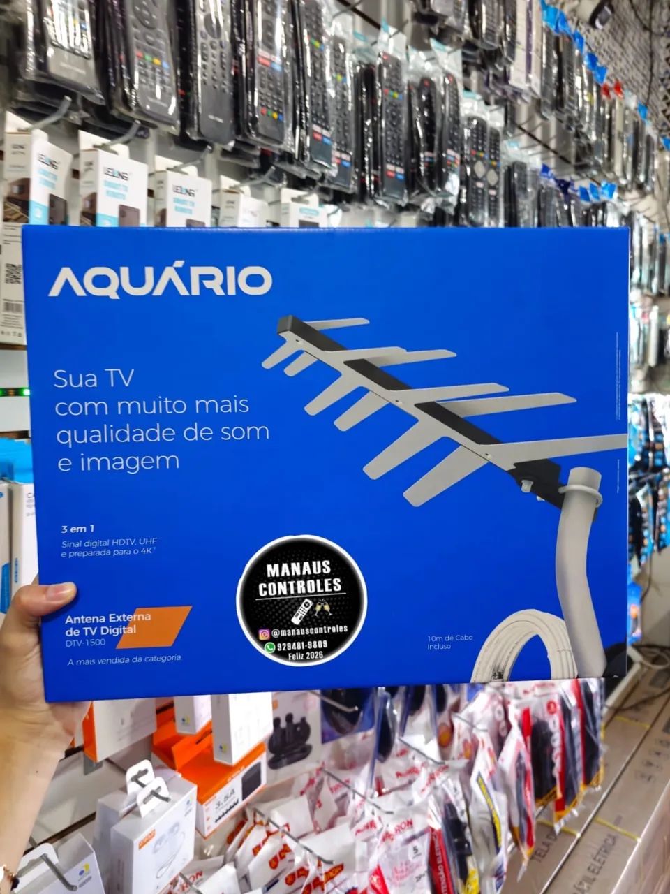 Antena externa de TV digital 