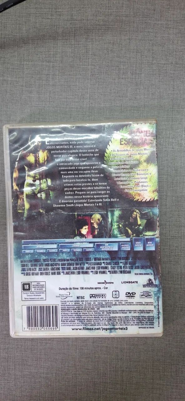 DVD Jogos Mortais 3 Saw - Foto 2
