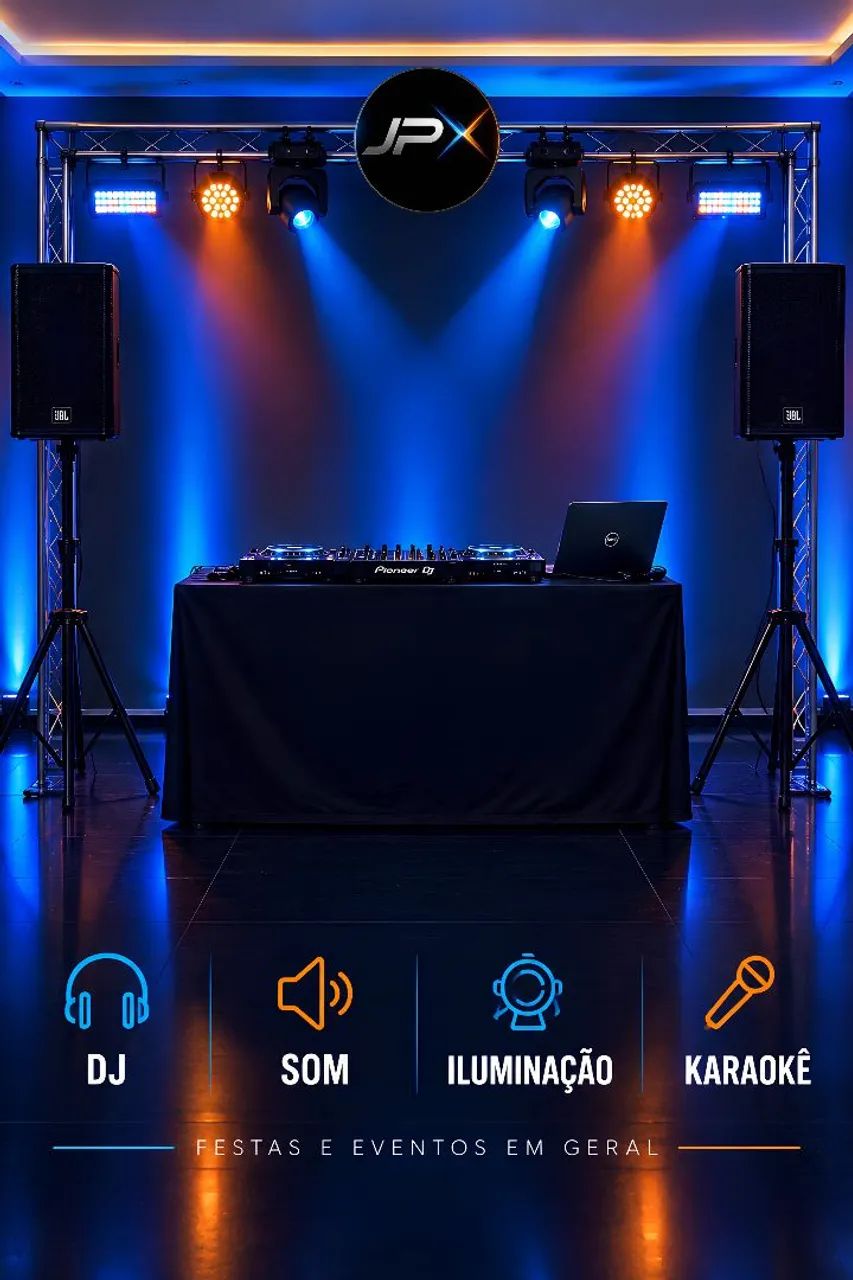 SOM, ILUMINAÇÃO, DJ E KARAOKÊ