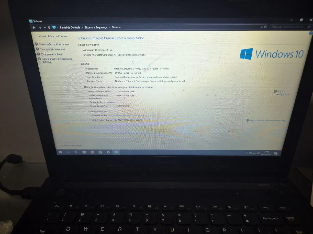 Notebook lenovo G40 - i3 8gb ram - SSD 120GB - Foto 4