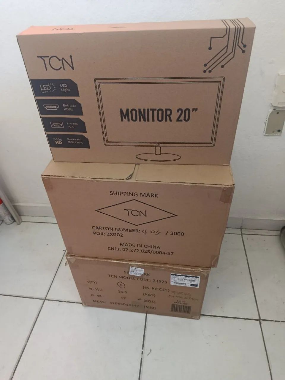 Monitor 20 polegadas lacrado 