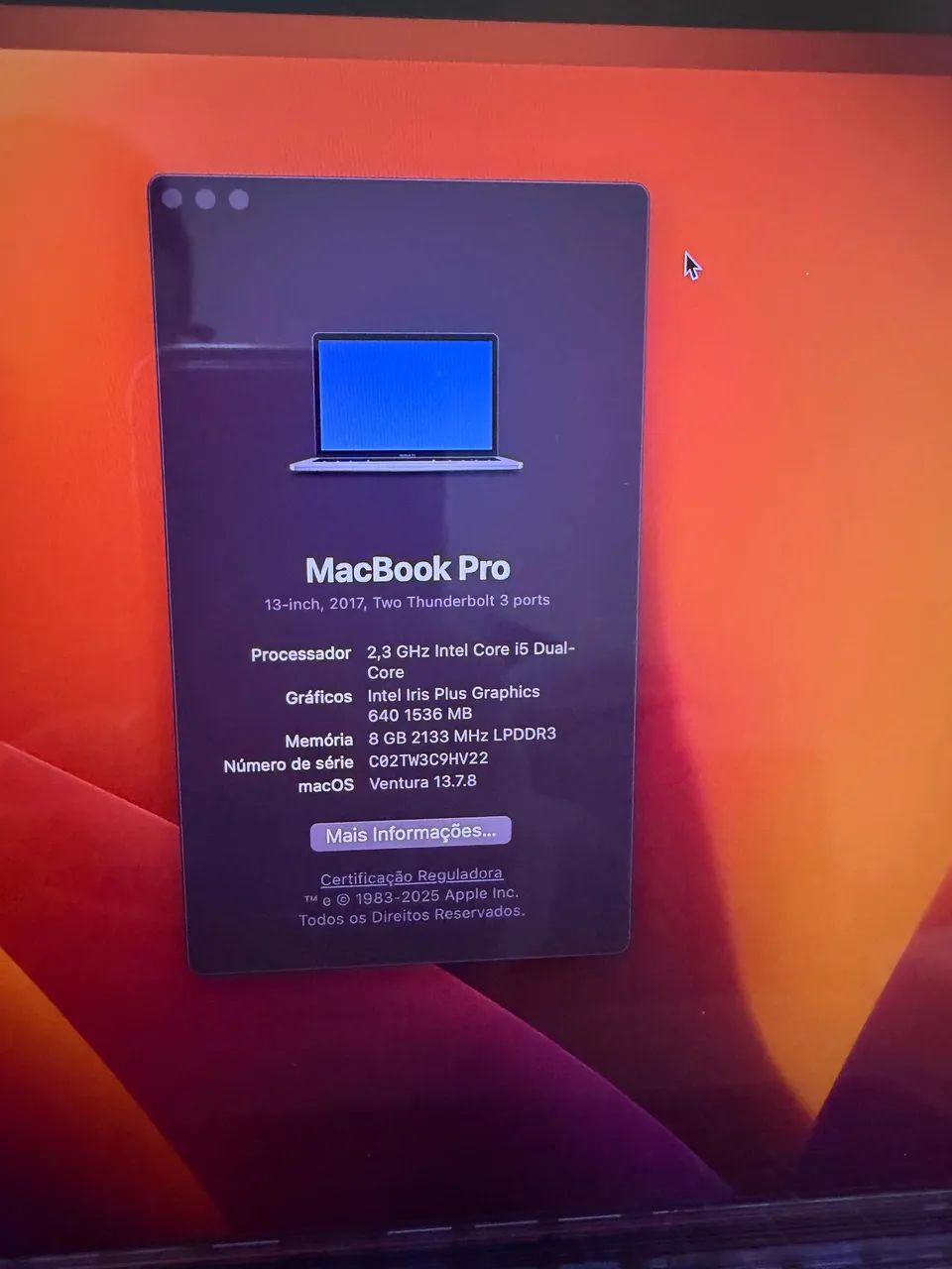 MacBook Pro 13-inch (2017, 2 Thunderbolt) - Foto 2