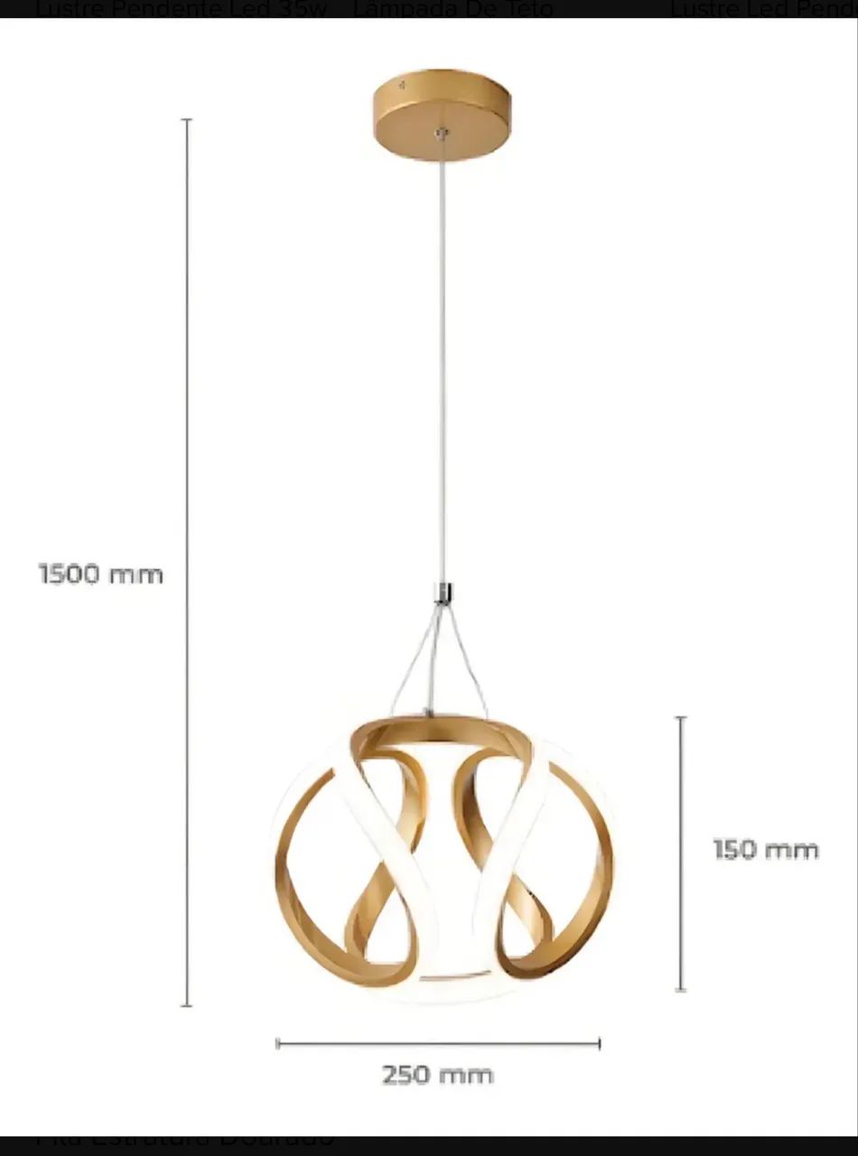 Lustre para mesa de jantar 