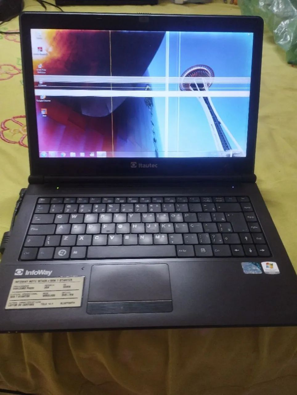 Notebook para retirada de peças 