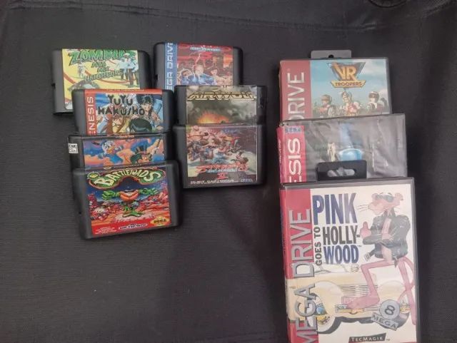 Lote de Jogos Originais e Paralelos Mega Drive - Jogos de Vídeo