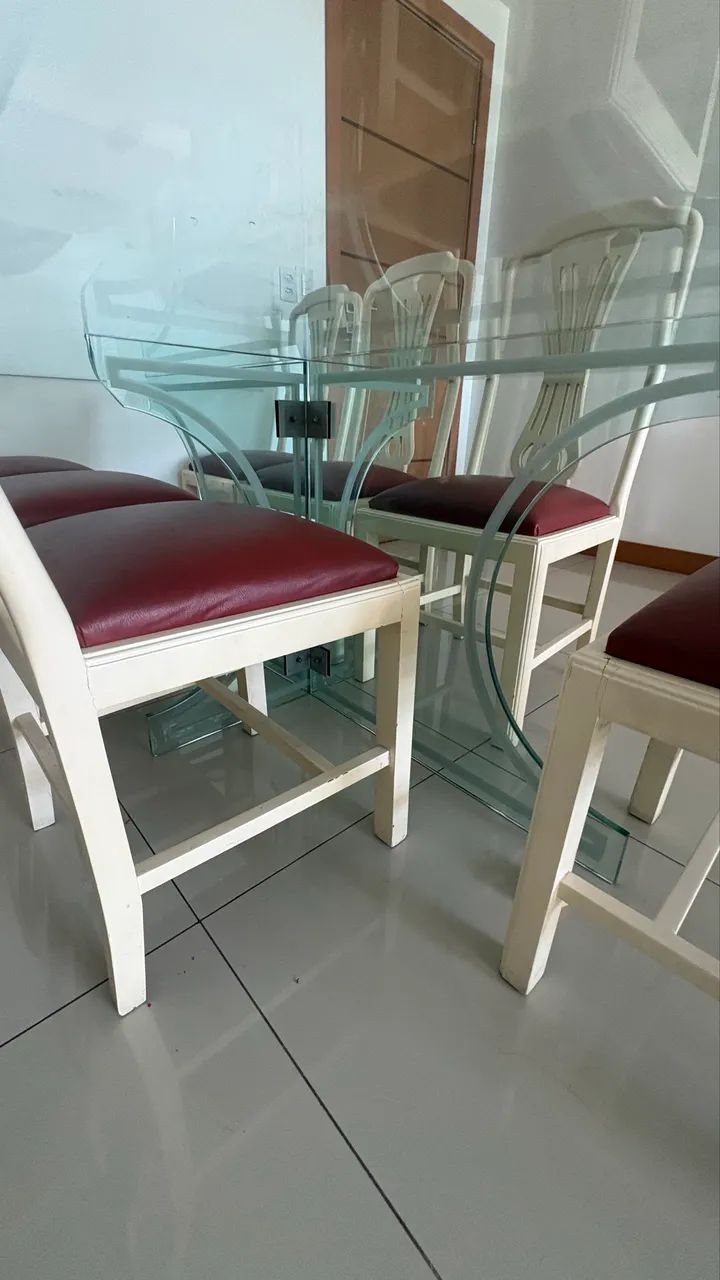 Vendo mesa de vidro - Foto 2