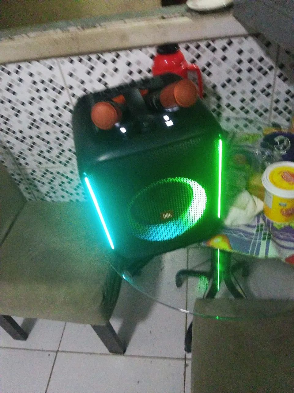 Caixa JBL original Pathbox core 2microfone  - Foto 4