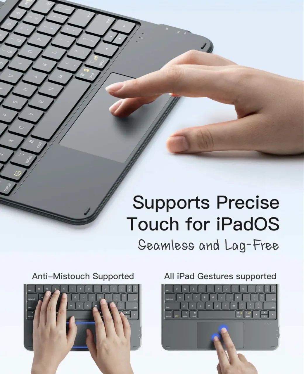 Capa teclado + touch pad Inateck Acetouch IPad  - Foto 5