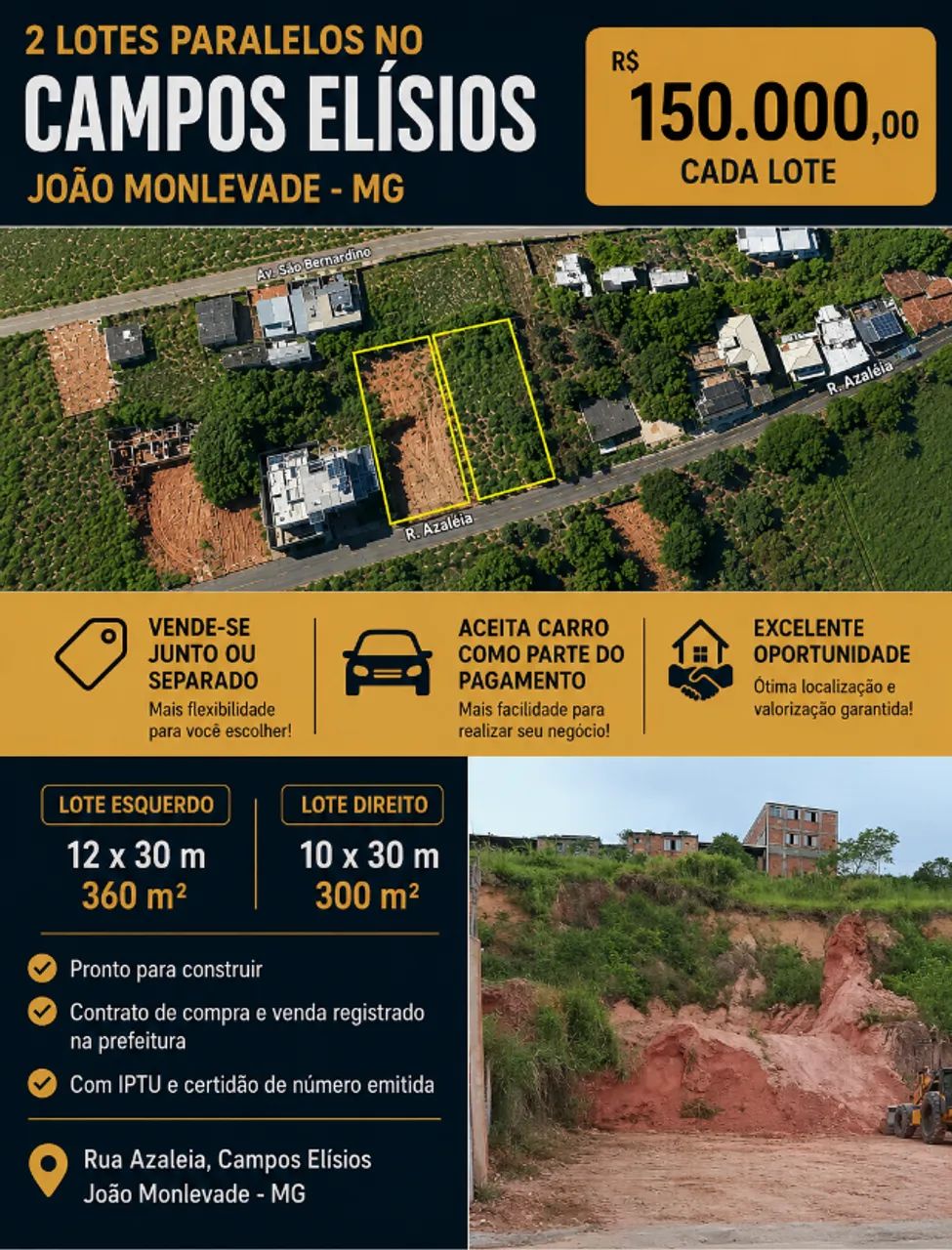 Lotes à Venda - Campos Elísios | João Monlevade/MG