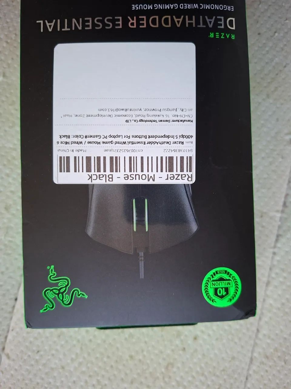 Mouse Gamer DeathAdder Essential Preto