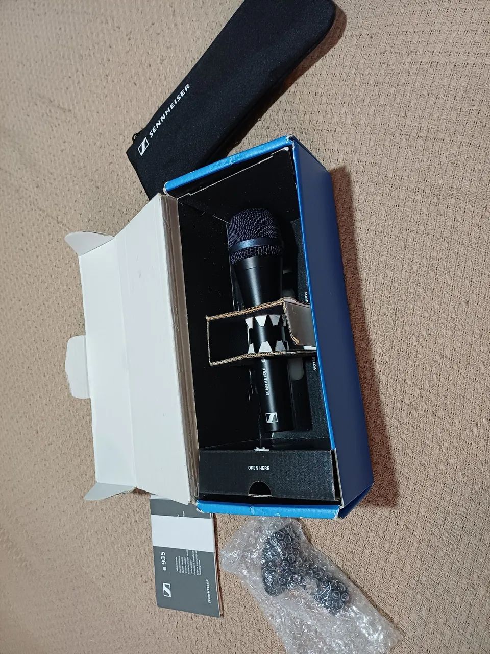Microfone Sennheiser E935 Original Completo Na Caixa - Pouquíssimo Uso