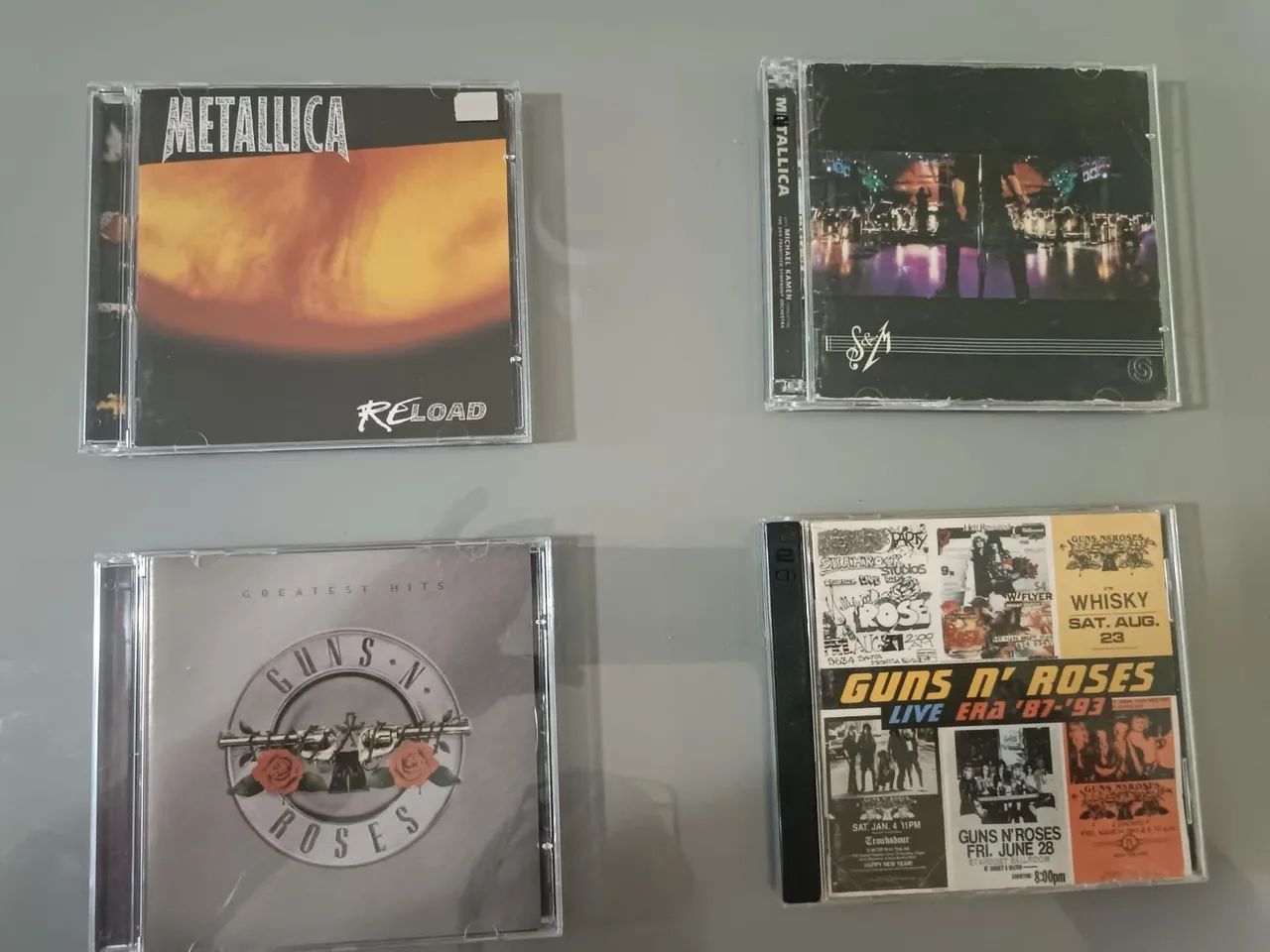 Lote Cd's Metallica e Guns N' Roses 