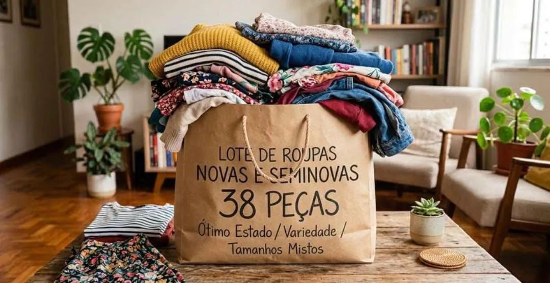 VENDO FARDO DE ROUPAS COM 38 PEÇAS!