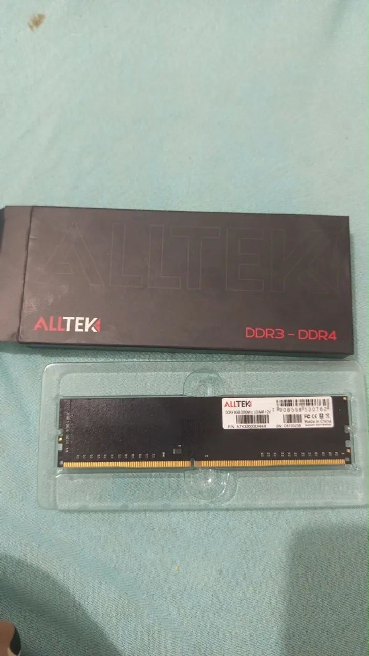 Memória ram 8gb ddr4 alltek