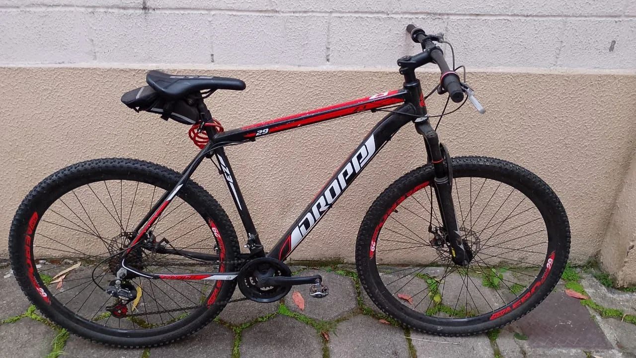 Bicicleta aro 29 dropp+ acessórios 