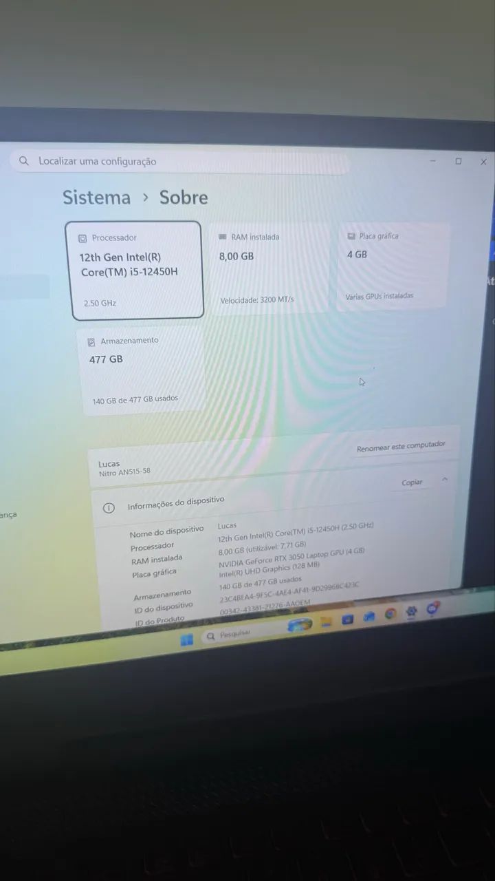 Notebook acer nitro - Foto 3