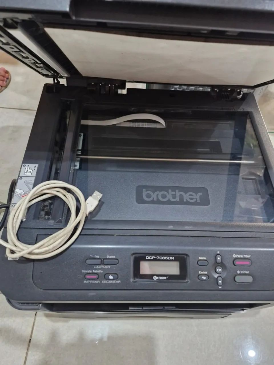 Impressora Multifuncional Monocromática Brother DCP 7dn (Usada) - Foto 3