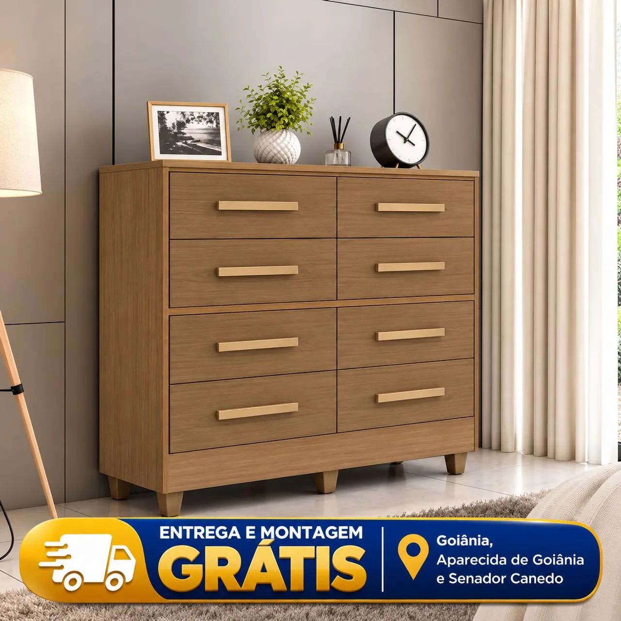 Comoda Lite 8G - Carvalho Oak