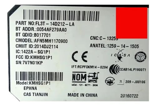 タレントカード RT-209290 Multimidia Tela Ford Ranger 2018 2019 2020 Original - Peças para